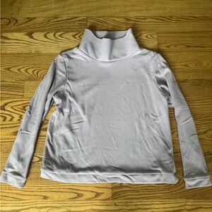 Dudley Stephens Light Gray Turtleneck Top